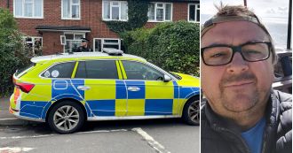 Man killed while defending his elderly mother from two large, aggressive dogs.
