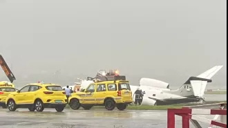 8 injured after private jet crashes at Mumbai airport, operations resume; visuals of crash released.