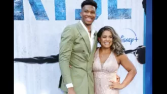 NBA star Giannis Antetokounmpo proposes to his longtime girlfriend, sealing the deal with a ring.