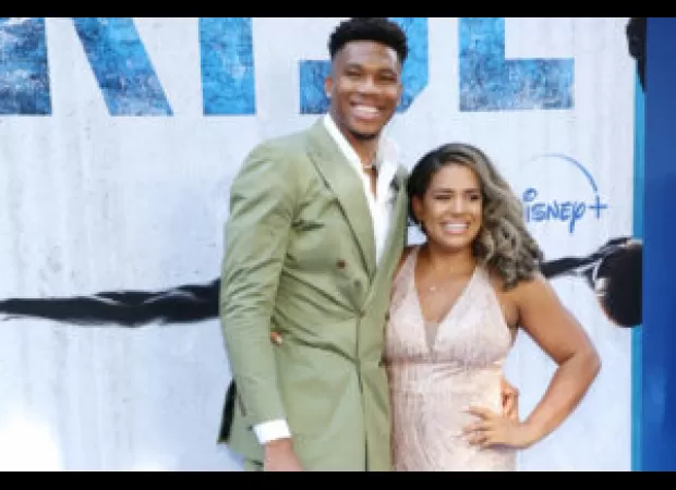NBA star Giannis Antetokounmpo proposes to his longtime girlfriend, sealing the deal with a ring.