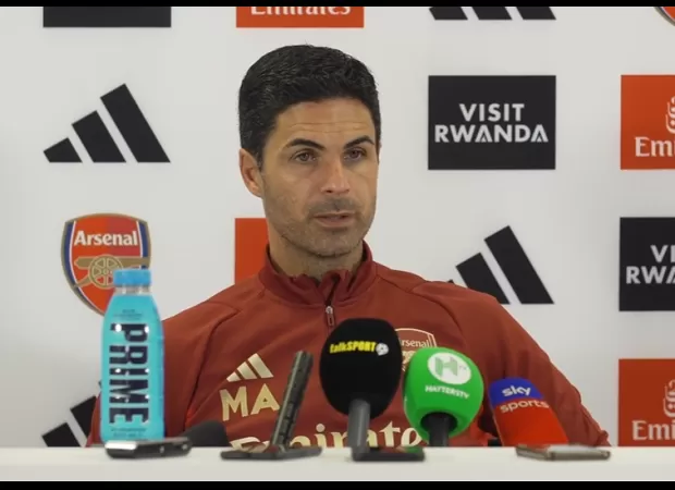 Arteta downplays worries about Saka's potential injury, saying it doesn't appear serious.