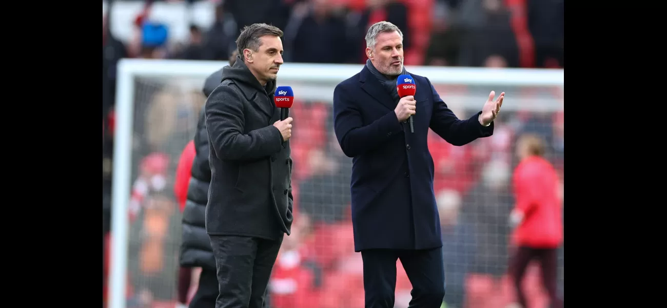 Jamie Carragher takes a jab at Gary Neville and Andre Onana after Man United's loss to Brighton.