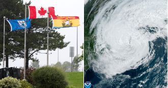 Man dies after being struck by tree in North America during Storm Lee.