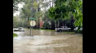 Dorms at Clark Atlanta University flooded after a severe storm hit the city.