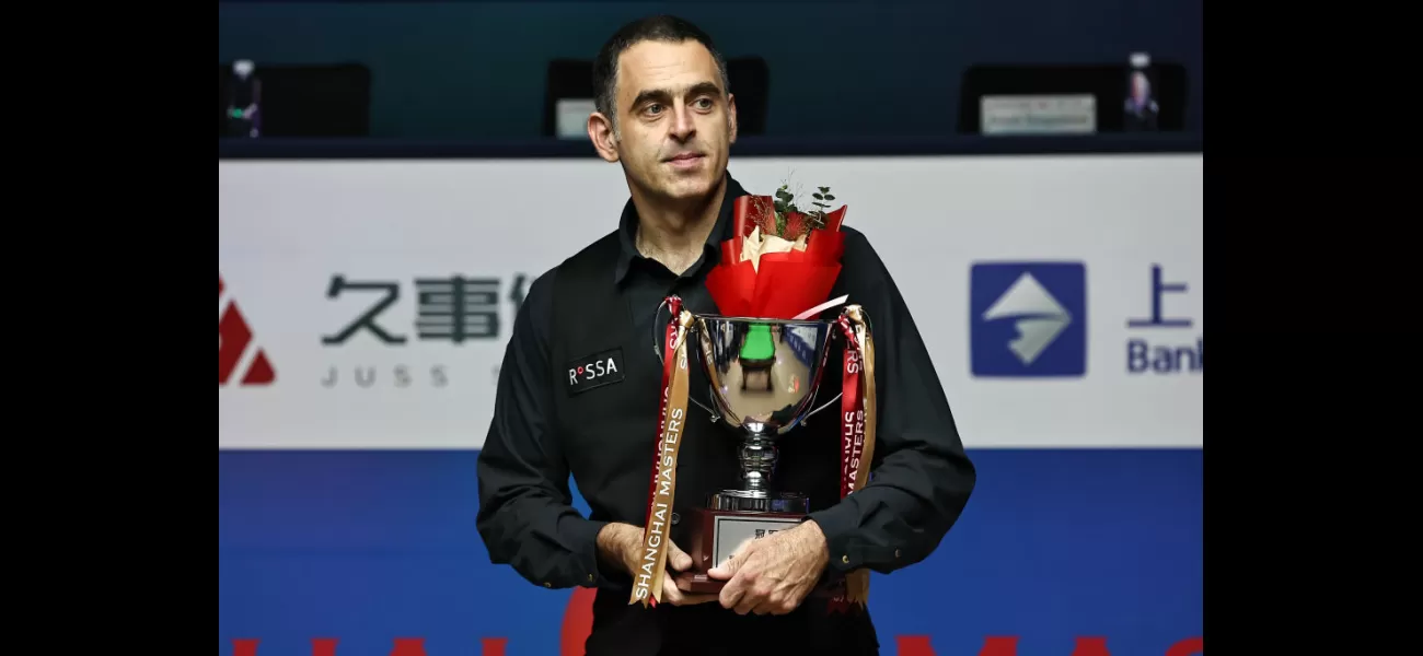 Ronnie O'Sullivan is reflecting on life after his latest snooker win, 