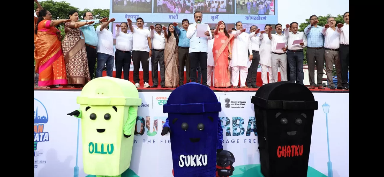 People in Navi Mumbai have pledged to keep their city clean by taking an oath - over 1.14 lakh have taken part.