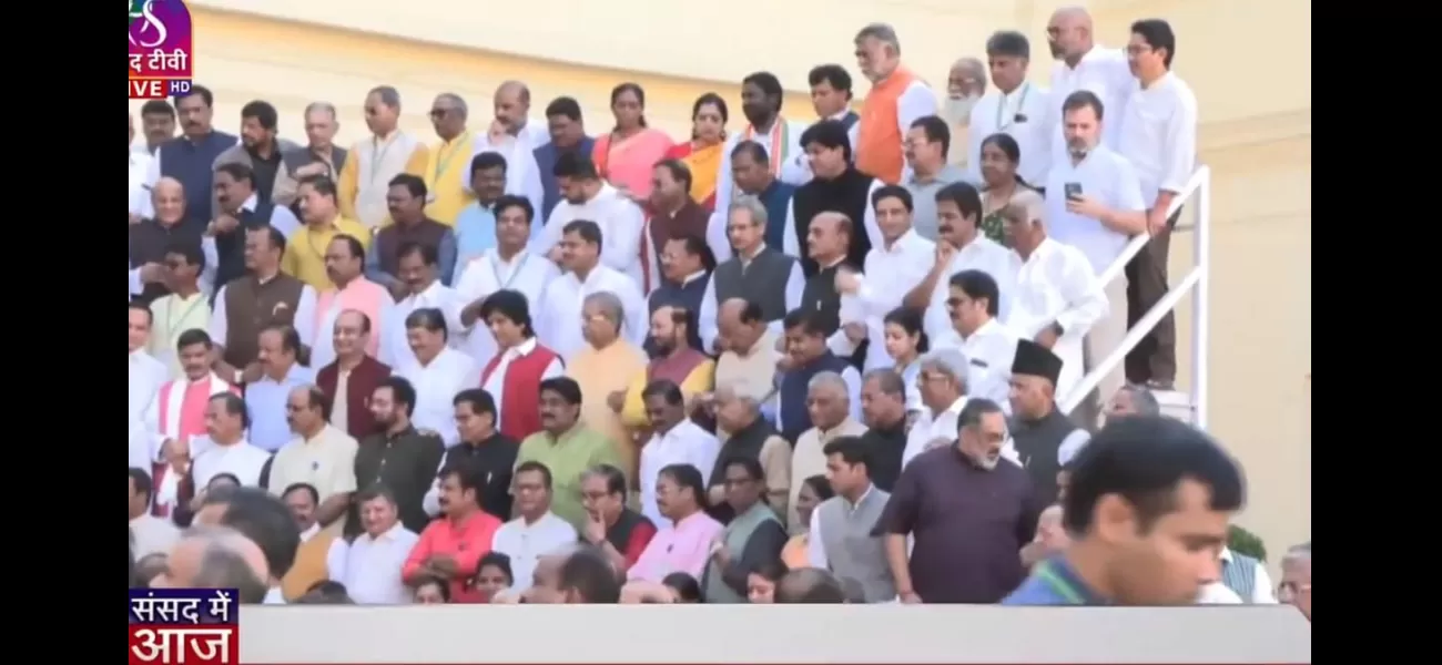 MPs gather for Special Session of Parliament Day 2; new building ready to welcome them, members take part in photo-session.