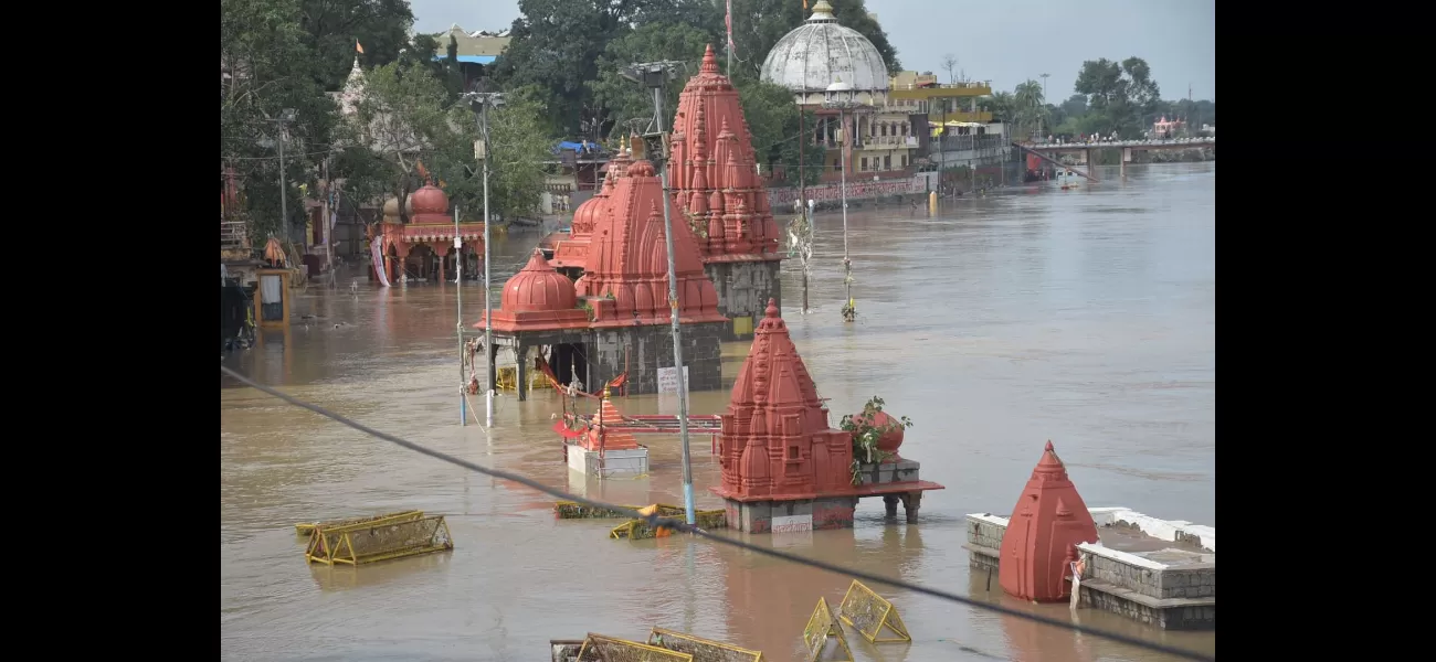 KR still submerged, but temples on banks remain above water.