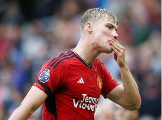 Rasmus Hojlund defends Erik ten Hag's decision to sub out £72m signing against Brighton, sends message of appreciation to Manchester United fans.