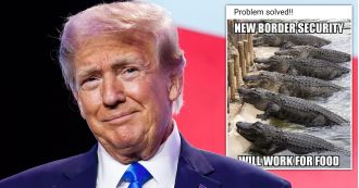 Trump suggests feeding migrants to alligators that 