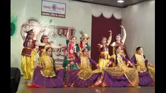 101 participants in Madhya Pradesh performed various art forms of Lord Krishna.