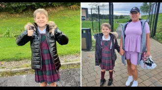 Mum applauds 7-year-old for courageous choice to wear girls' uniform at school.