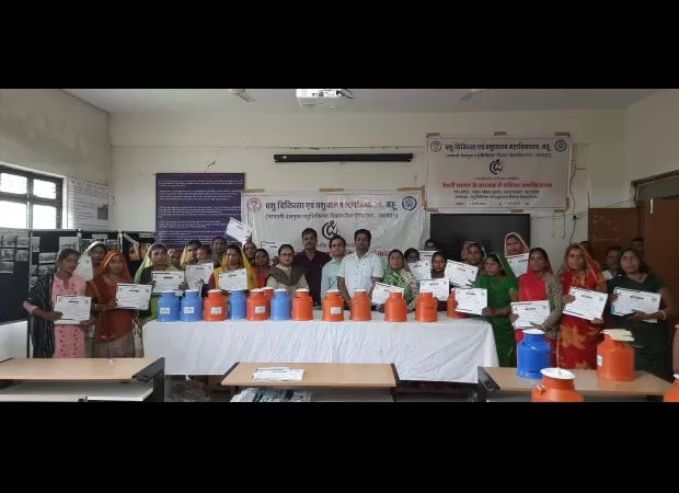 Training on women empowerment through dairy farming concluded in Madhya Pradesh.