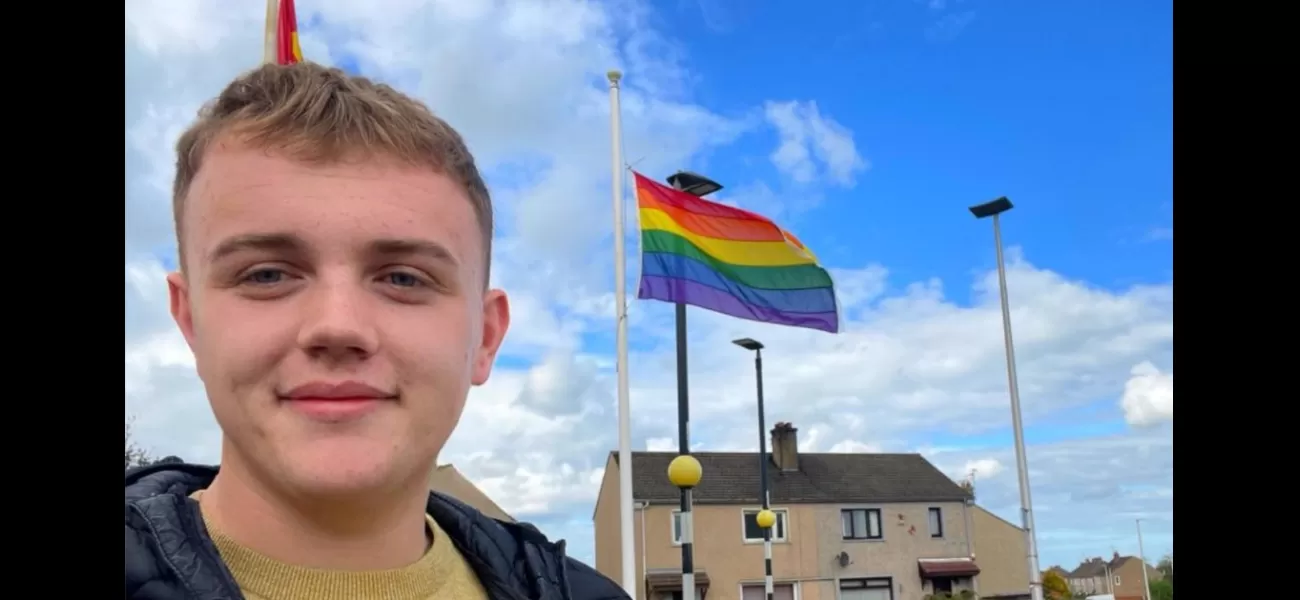 Young councillor faced intense hatred for giving school a pride flag.