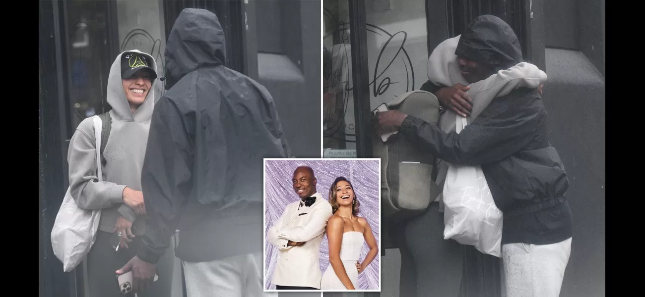 Eddie Kadi and Karen Hauer show off their closeness after Eddie talks about his past struggles.