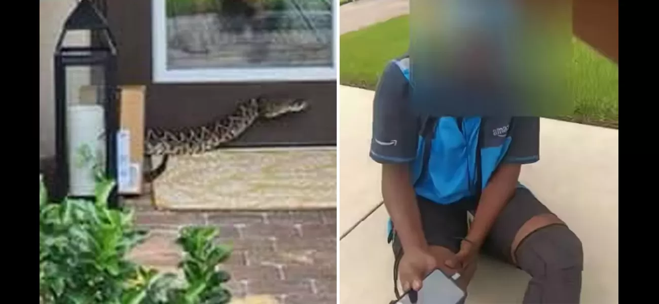 Amazon driver bitten by snake with powerful venom while delivering a package.