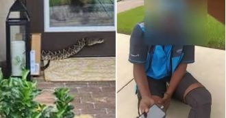 Amazon driver bitten by snake with powerful venom while delivering a package.