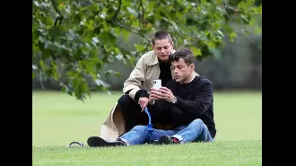 Rami & Emma shared a cozy moment in a London park after Rami's breakup with Lucy.
