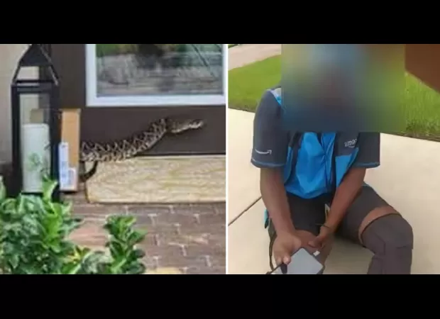 Amazon driver bitten by snake with powerful venom while delivering a package.