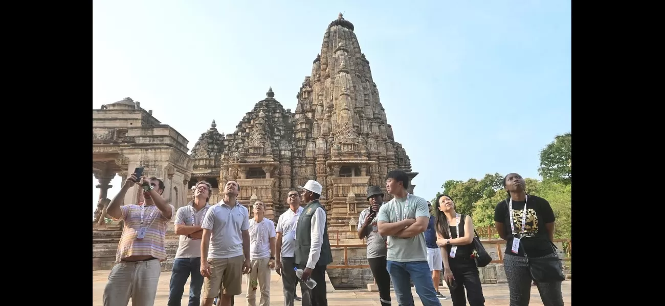 G-20 representatives visited the ancient sandstone temples of Khajuraho in India.