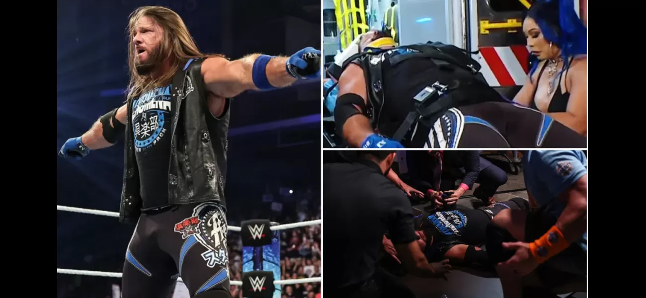 AJ Styles was attacked on SmackDown and had to be stretchered out and taken to the hospital.
