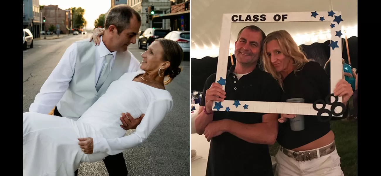 High school sweethearts reunite after 30 years apart, feeling like they're back in 8th grade.