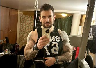 Harry Potter star unrecognisable with bulging biceps, tattoos and facial hair.