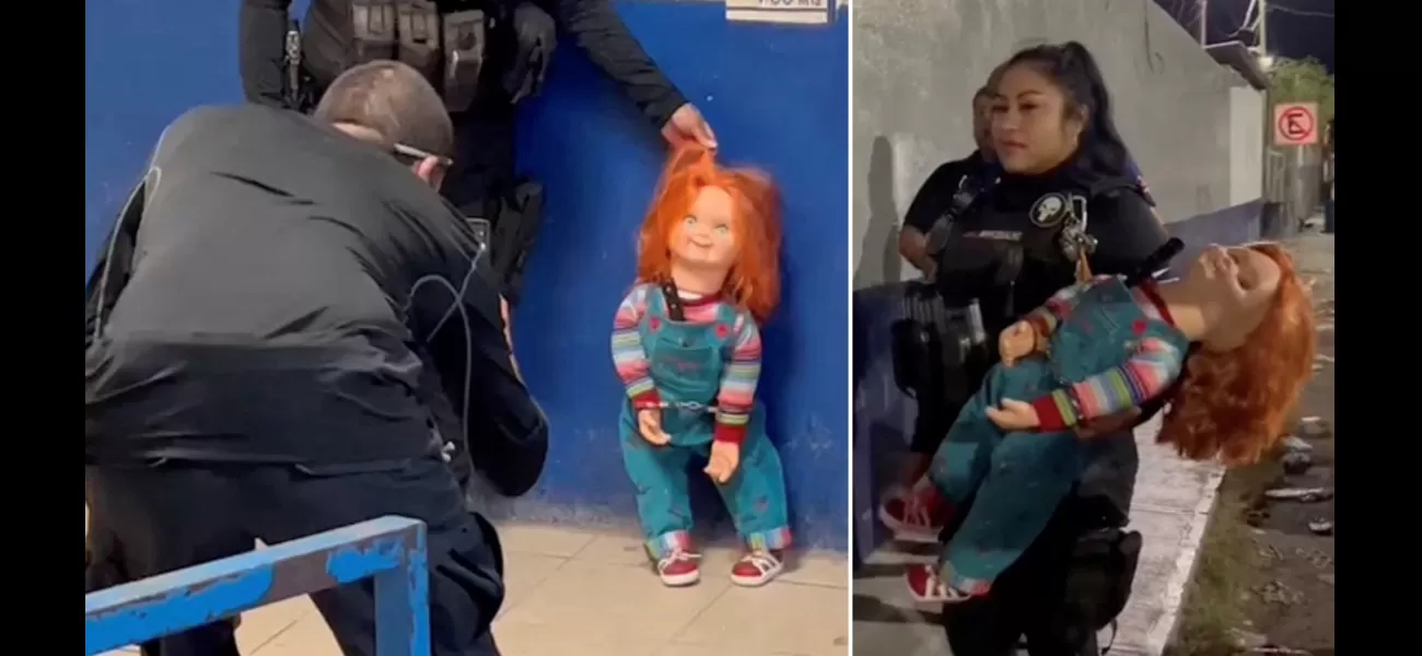 Chucky arrested for frightening people and asking for money.