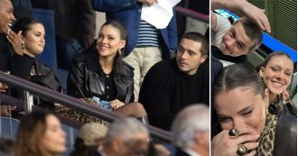 Selena Gomez, Nicola Peltz, and Brooklyn Beckham went on a date night to a PSG football match in Paris.