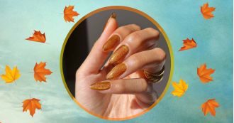 Amber Velvet is the ideal hue for your fall nail color.