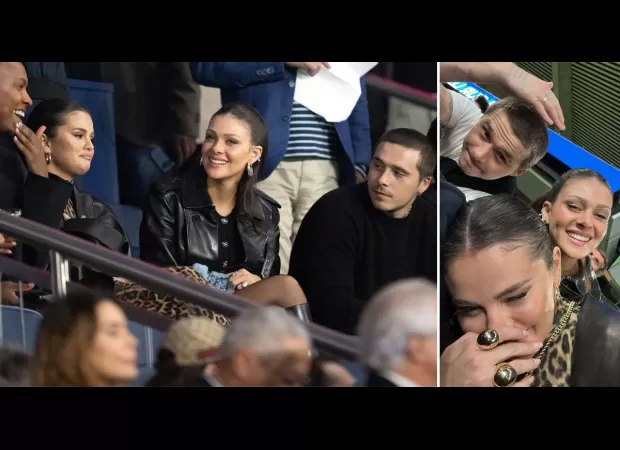 Selena Gomez, Nicola Peltz, and Brooklyn Beckham went on a date night to a PSG football match in Paris.