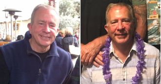 Father of two dies while hiking near a waterfall days after celebrating his wedding anniversary.
