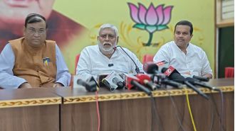 BJP alleges Chief Minister's Construction Workers Pension Scheme in Chhattisgarh is another 'lie'.