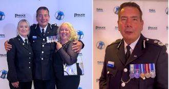Cop wore war medal despite being too young to serve in Falklands War.