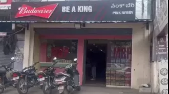Video of a liquor shop in Bengaluru selling alcohol with half-shutter down during the bandh goes viral.