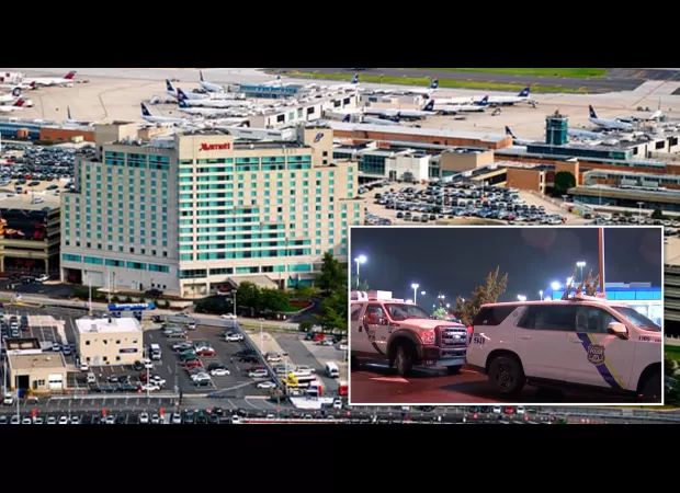 Flight attendant found dead with cloth blocking her airway at airport hotel.