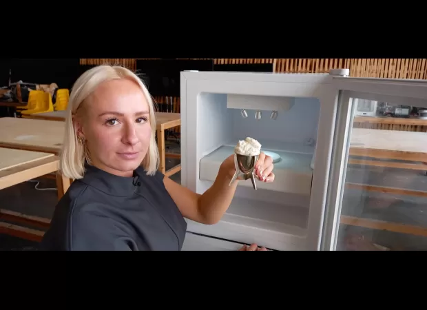Student works towards creating ice cream that will last for thousands of years, with the hope that future generations will enjoy it.