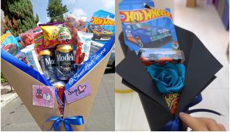 Crea un regalo único y especial con 5 ideas para sorprenderlo el 30 de septiembre con un ramo de Hot Wheels.