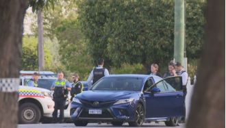 Man critically injured with neck wounds outside Perth residence.