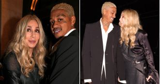 Cher and her 37-year-old boyfriend Alexander Edwards happily reunited at Paris Fashion Week after rekindling their romance.