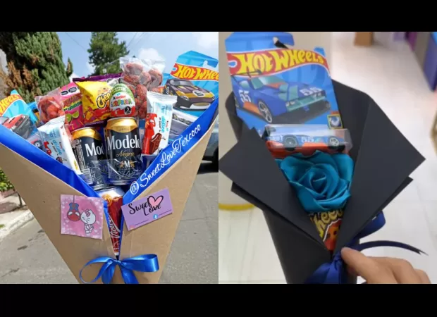 Crea un regalo único y especial con 5 ideas para sorprenderlo el 30 de septiembre con un ramo de Hot Wheels.