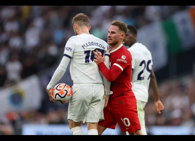 Alexis Mac Allister takes a jab at Cristian Romero after Liverpool's loss to Tottenham.