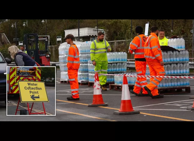 Water company causes chaos, leaving hundreds of residents without water for 8 days.