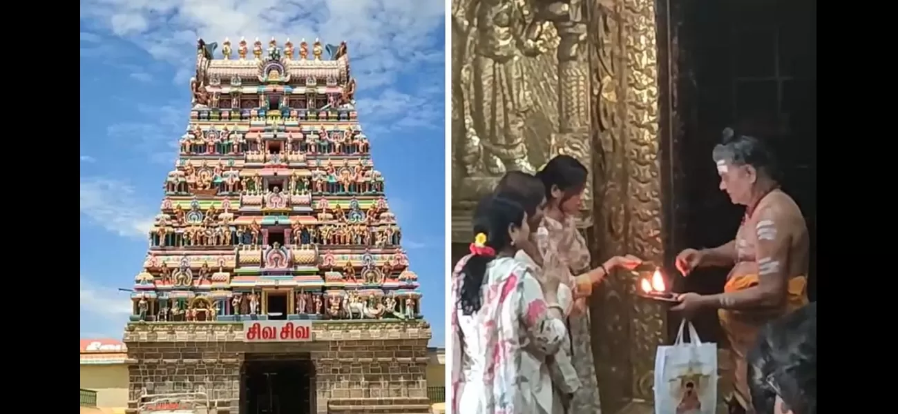 CM Stalin's daughter Senthamarai visited the Sattainathar Temple in Sirkazhi, Tamil Nadu and offered prayers there.