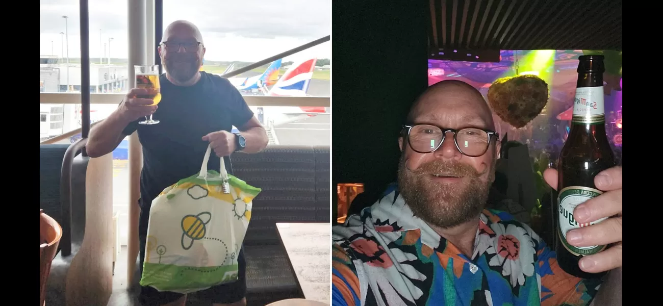 Dad flew to Ibiza for a 24-hour party with £25 and clothes in an Asda bag.