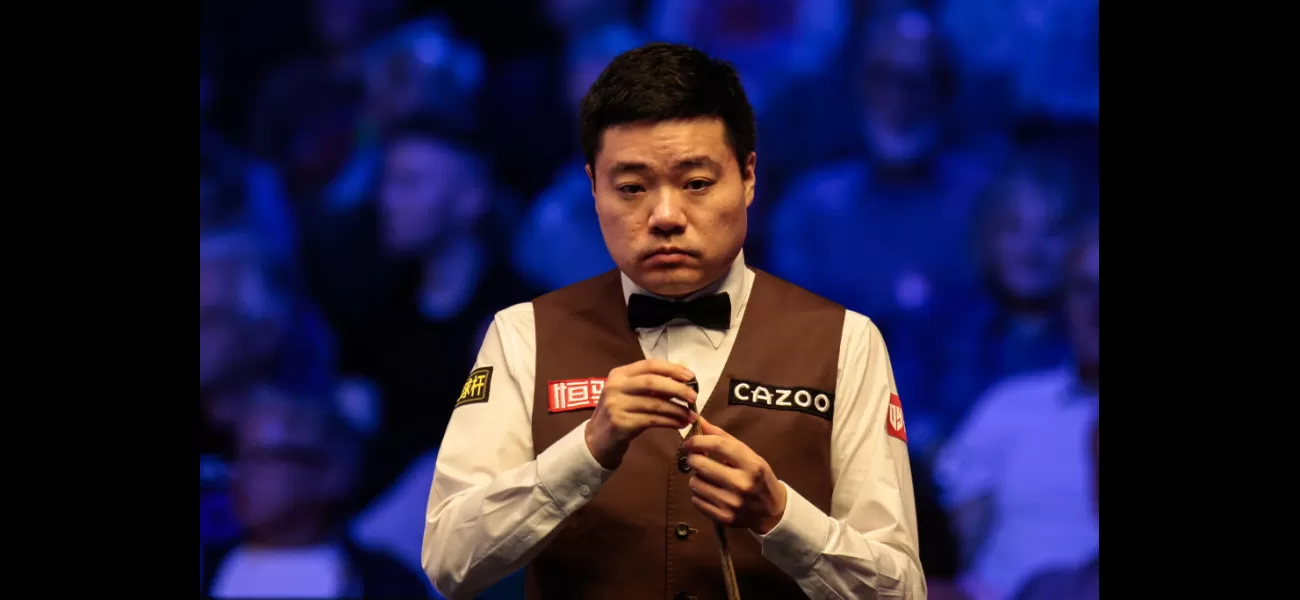 Ding admits he's not in top form, he's 