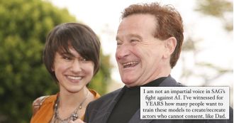 Zelda Williams condemns AI used to imitate her dad's voice, calling it a 