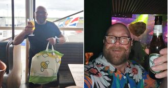 Dad flew to Ibiza for a 24-hour party with £25 and clothes in an Asda bag.