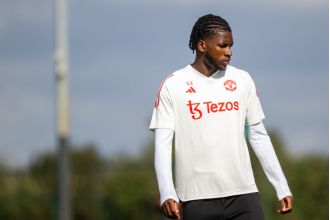 Willy Kambwala joins Man Utd first-team training due to issues in defence.