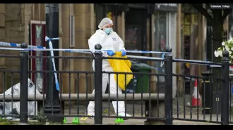 Two men were killed in a stabbing in Halifax town centre.